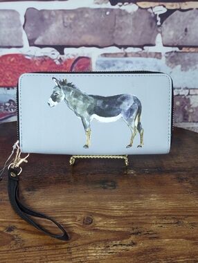 AWST International 3/4 Zip Wristlet/Clutch/Wallet